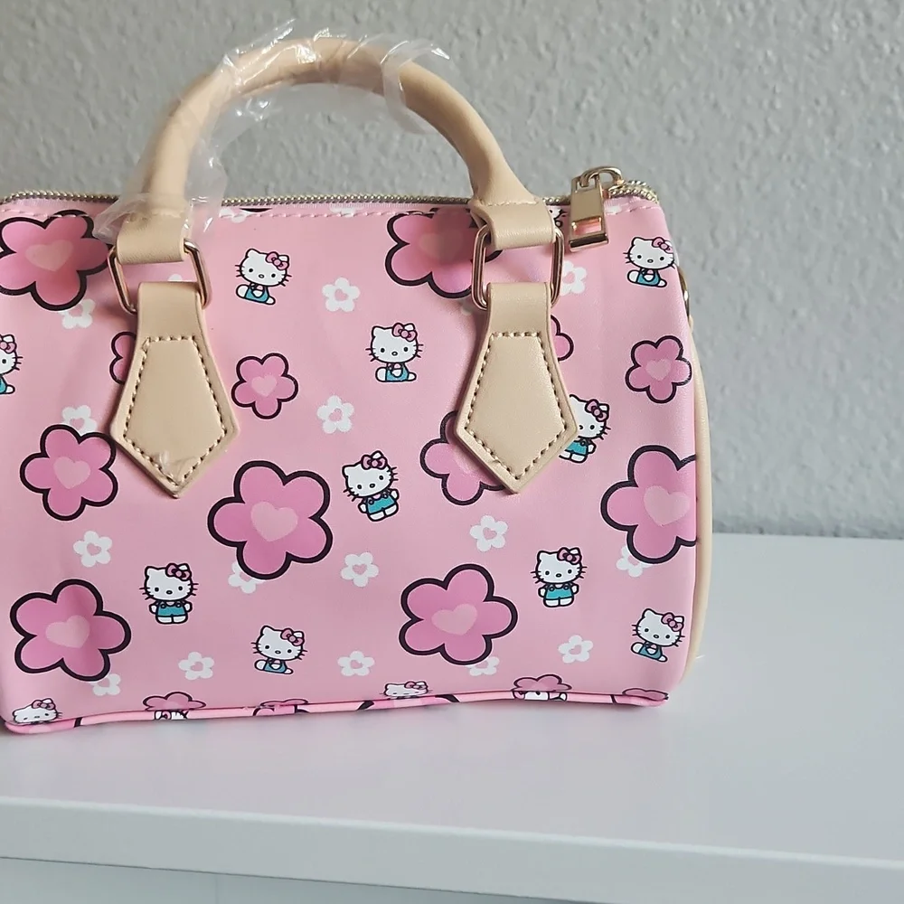 Hello Kitty Small Pink Floral Satchel Bag - Picture 2 of 2